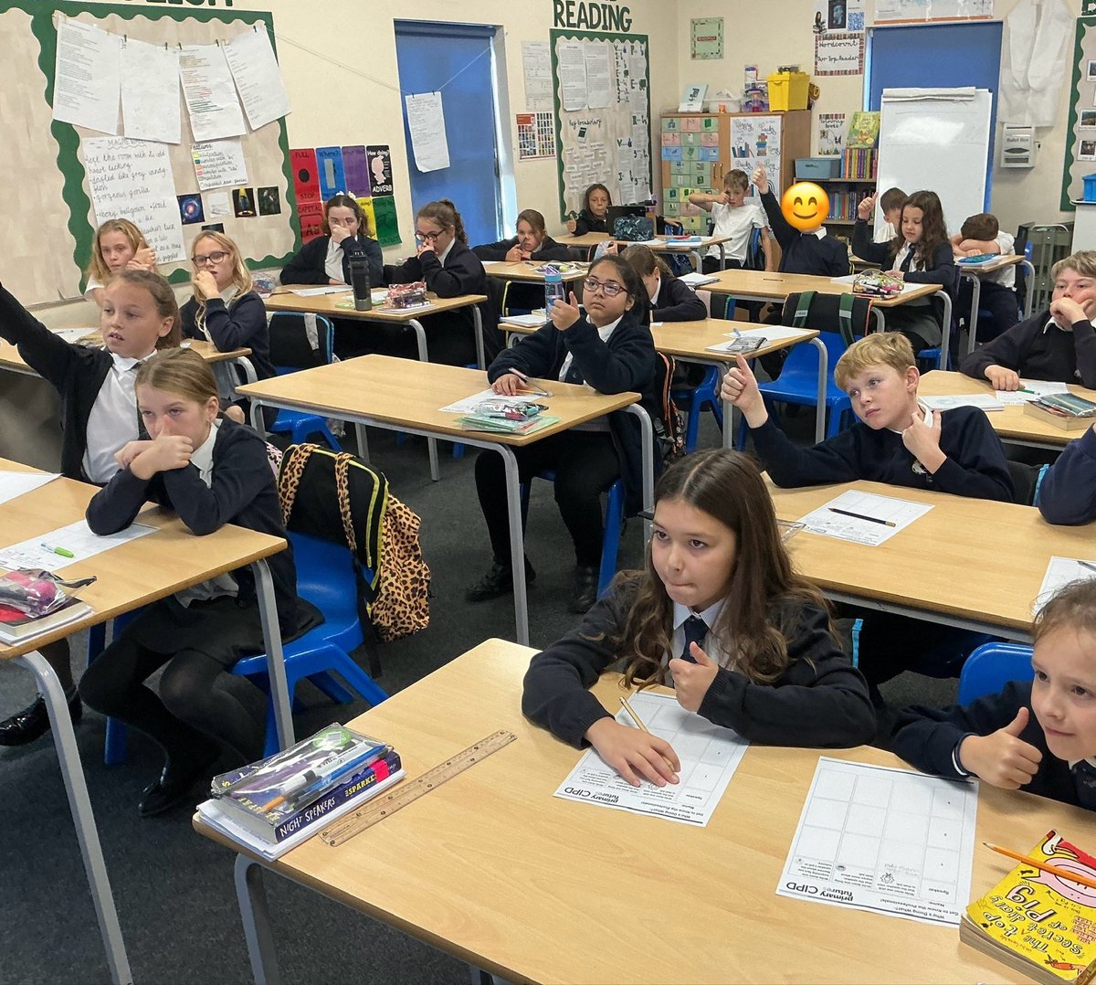 LancotSchool's tweet photo. ✨ Year 5 had another exciting @PrimaryFutures workshop today! They explored what it’s like to work in Human Resources- learning how companies support employees’ mental wellbeing and manage workloads. 💼🧠💬 #PrimaryFutures #CareersEducation #Year5 #FutureReady https://t.co/rdaUEv06L8