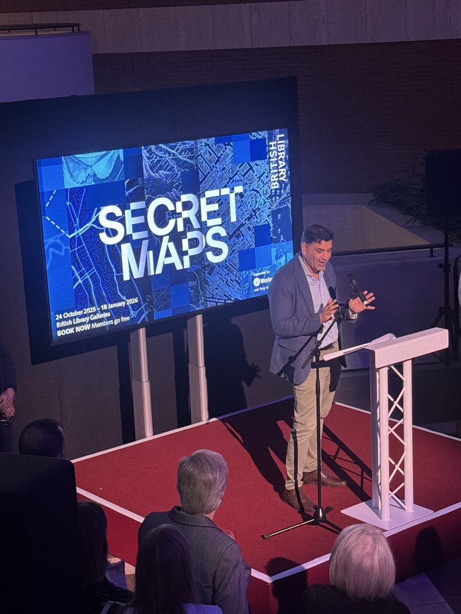 To <a href="/britishlibrary/">British Library</a>, where <a href="/gordoncorera/">Gordon Corera</a> is opening an amazing new shows: SECRET MAPS!!!