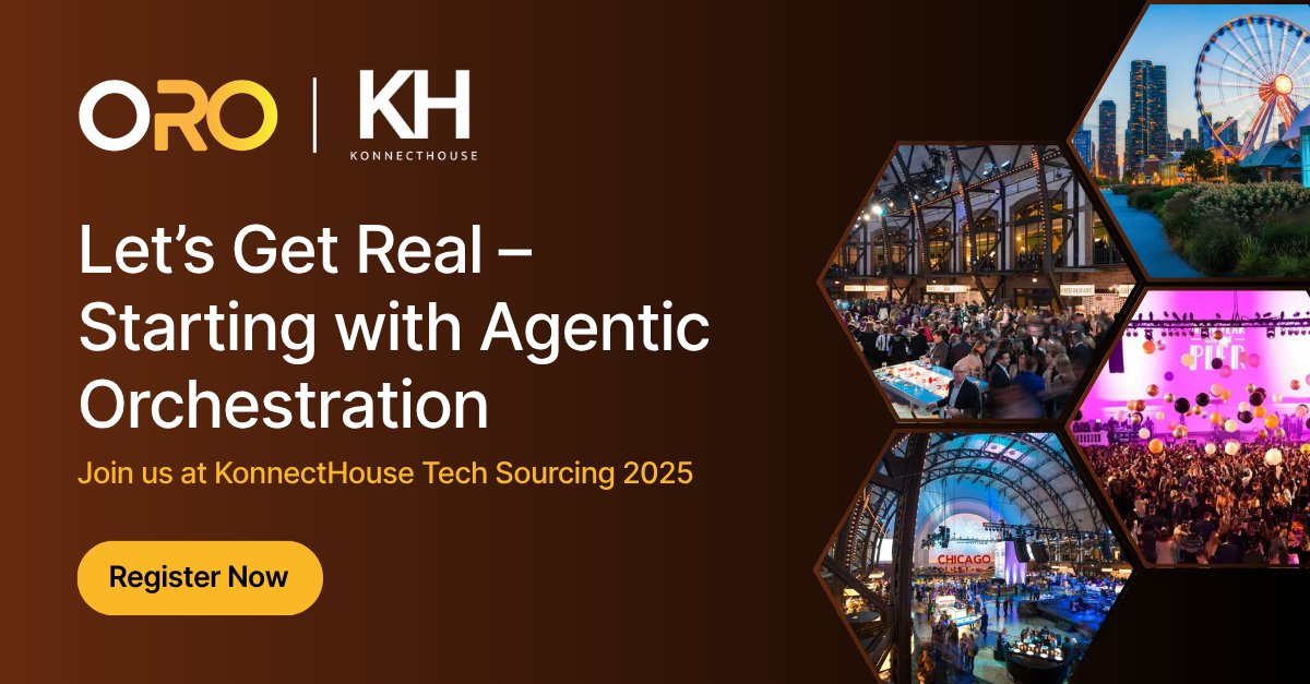 Join us at @KonnectHouse Tech Sourcing 2025 in Chicago for “Let’s Get Real – Starting with Agentic Orchestration." 

Sign up here: hubs.li/Q03PWHGr0

#Procurement #AgenticAI #ProcurementOrchestration #DigitalTransformation #MakeProcurementAwesome