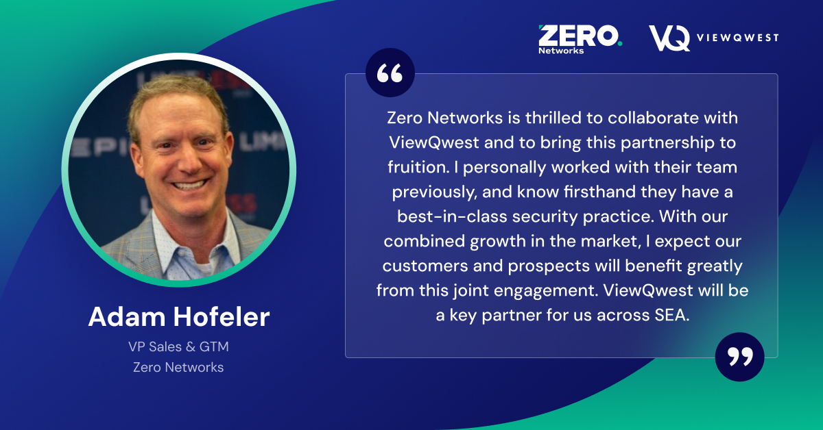ZeroNetworks's tweet image. 🌏Honored to extend Zero Networks #microsegmentation into key Asian markets alongside ViewQwest!
This week, we joined forces at GovWare conference to officially launch our partnership, bringing automated, identity-aware microsegmentation to organizations across the region.…