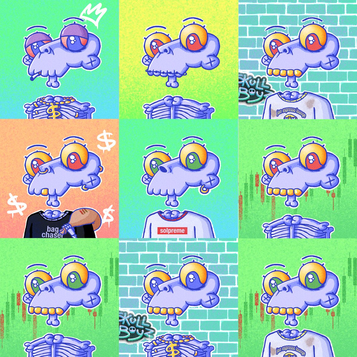 Skullboyz 

A one-man NFT art project blending skate and meme culture. Only 77 mints total, with 2 exclusive 1/1s. First 20 drop dirt cheap.

launchmynft.io/sol/20670