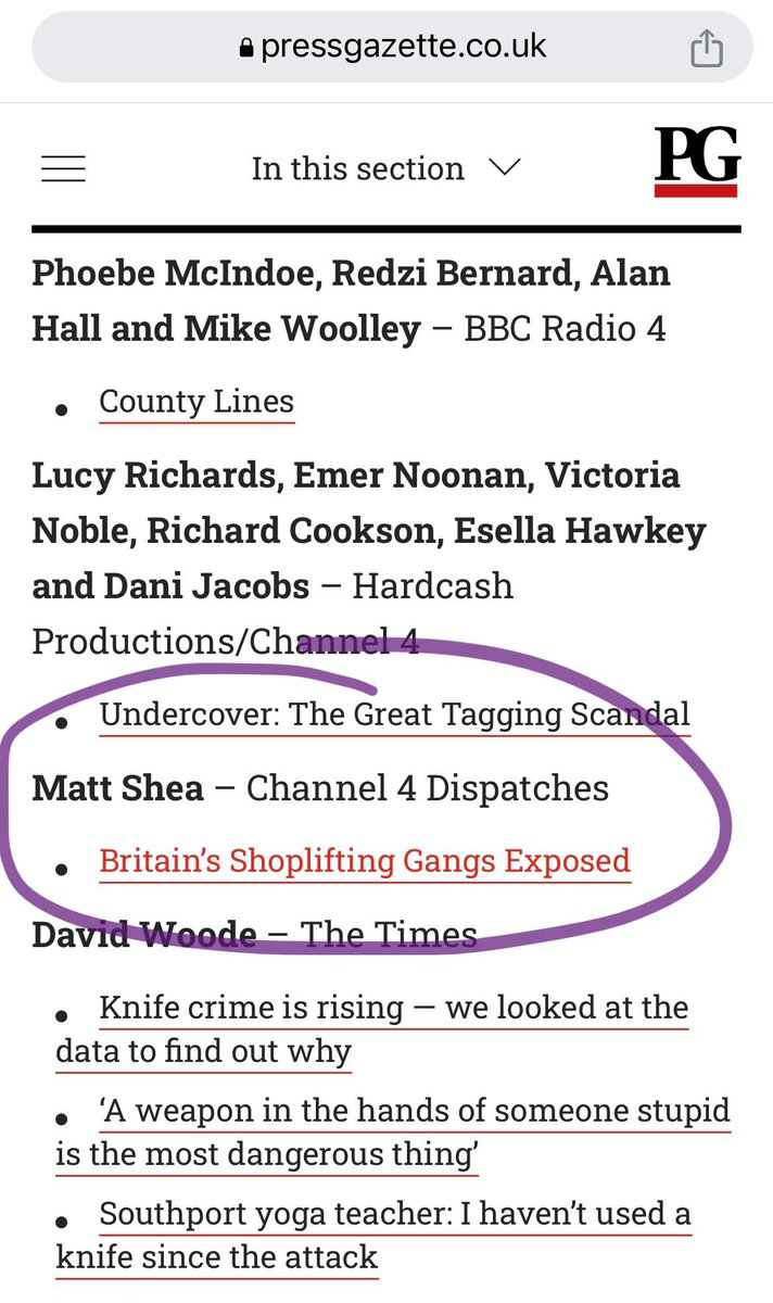Thrilled to see our Dispatches film shortlisted for a British Journalism Award! Dream team <a href="/Matt_A_Shea/">Matt Shea</a> <a href="/AliceMcshane/">Alice McShane</a>