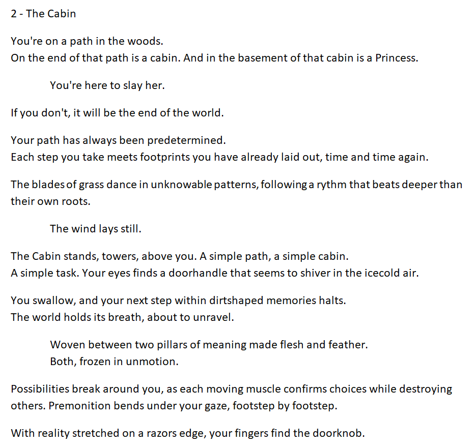 RainywoIf's tweet photo. 2 - The Cabin
#slaytober #poetry #poem #SLAYTOBER2025 #cabin #thecabin #StP https://t.co/udBGRTFRbQ