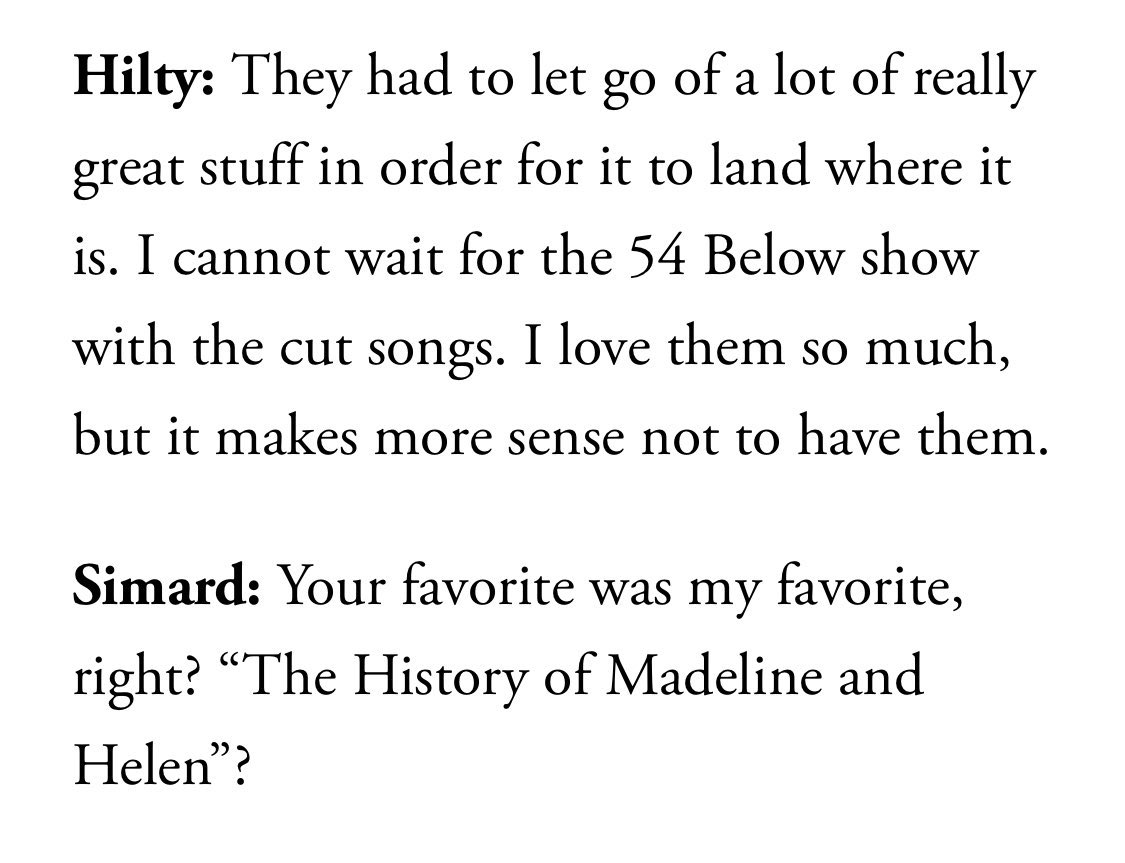 I love crumbs but still need The History of Madeline and Helen LIKE I NEED AIR