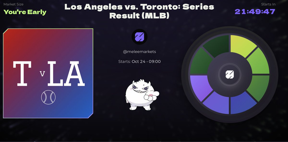 New Markets are being added to Melee almost daily. 

Market 2 will be live soon.