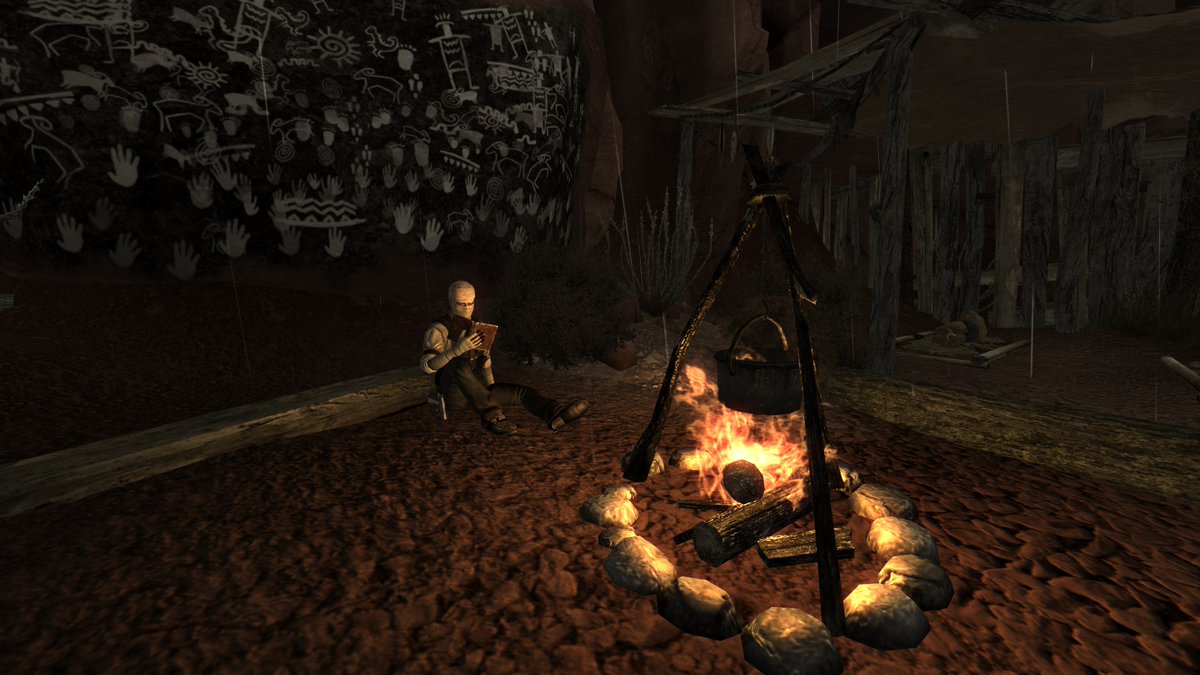 stoneoutpost's tweet image. these screenshots i took of joshua graham last year #awesomesauce