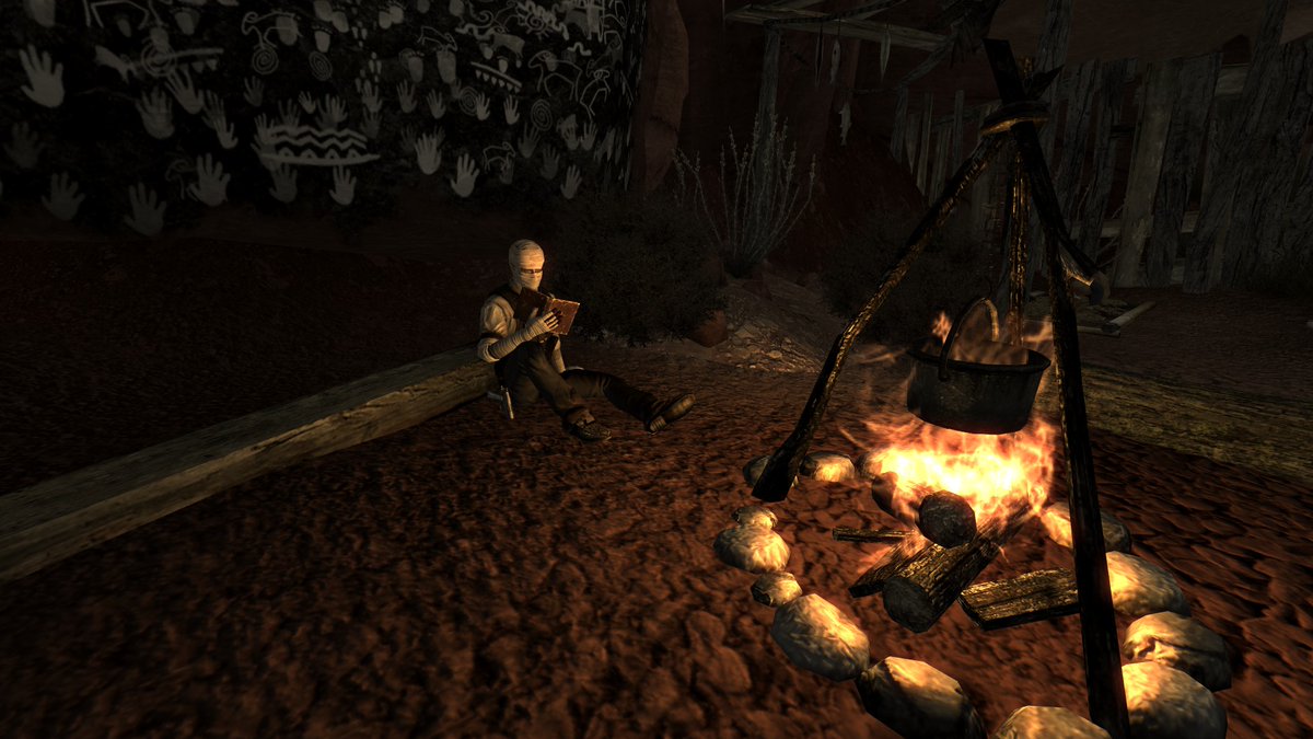 stoneoutpost's tweet image. these screenshots i took of joshua graham last year #awesomesauce