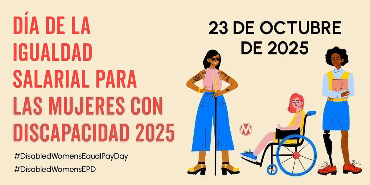 MamasConPoder's tweet image. 🗣️ Hoy conmemoramos #DisabledWomensEqualPayDay.
Por cada $1 que gana un hombre sin discapacidad, una mujer con discapacidad gana solo 56¢. 
¡Exijamos justicia salarial! 👉 action.momsrising.org/survey/LatinaW…
#MamasConPoder
