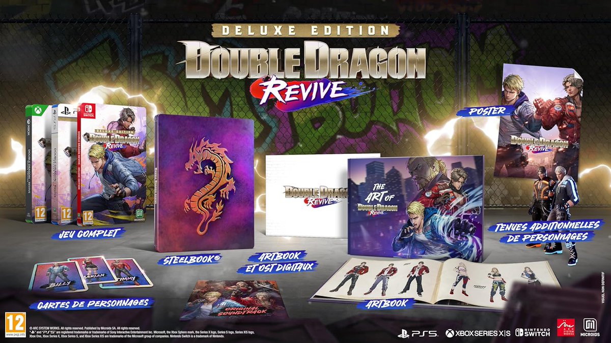 == SORTIE DU 23 OCTOBRE ==
DOUBLE DRAGON REVIVE - EDITION DELUXE sur PS5 
**Prix: 54,99€**

*AMAZON:amzn.to/42TiEjo
*FNAC: tidd.ly/49iLVbb