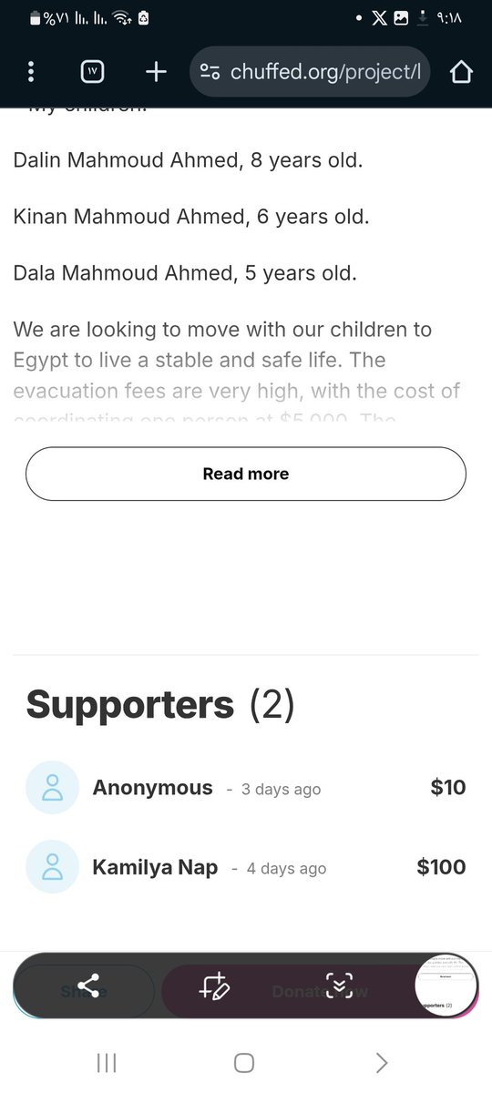 Today's lunch from inside my tent with my innocent children 

Please support my campaign and don't forget us because you haven't donated anything to us yet.
chuffed.org/project/help-m…