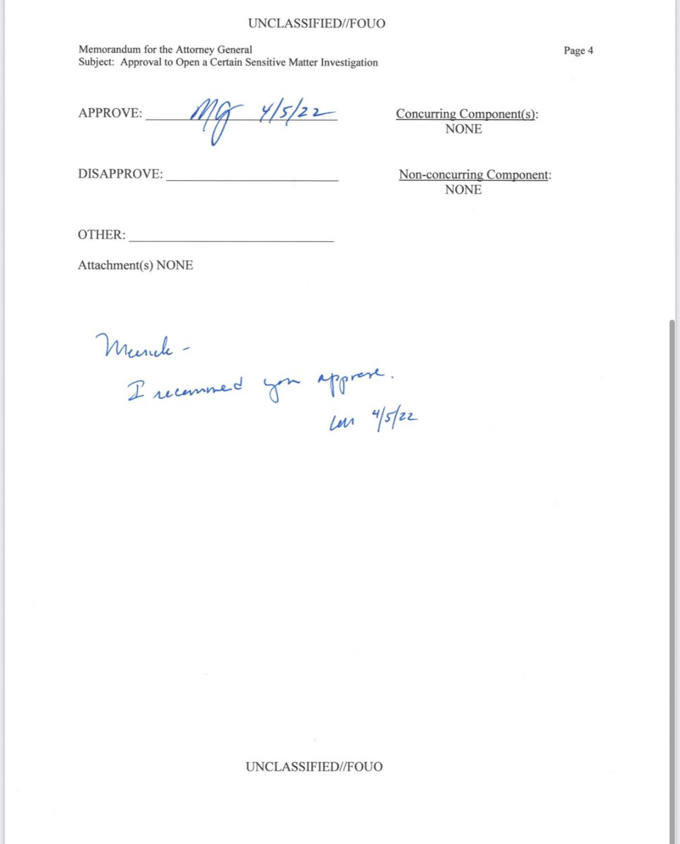 ChuckGrassley's tweet image. Just received this doc frm DOJ Proof that Biden Atty General Merrick Garland+ Deputy Atty General Lisa Monaco+ FBI Dir Chris Wray all PERSONALLY APPROVED opening Arctic Frost
This investigation unleashed unchecked govt power at the highest levels My oversight will continue