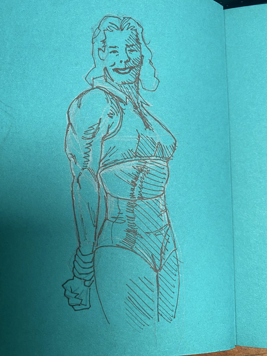 Today’s work doodles. Absolute Batman has been my go-to for quick imagined poses and remembering anatomy