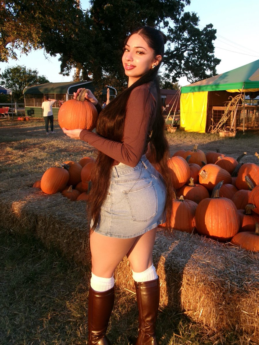mariahjcarmona's tweet image. hey pumpkin 🧡