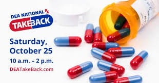 The Glendale Police Department will be participating in the 29th "DEA National Prescription Drug Take Back Program" on Saturday, October 25, 2025 from 10:00 a.m. until 2:00 p.m.  Stop by the Glendale City Hall Lobby to discard your expired or unwanted prescription medication.