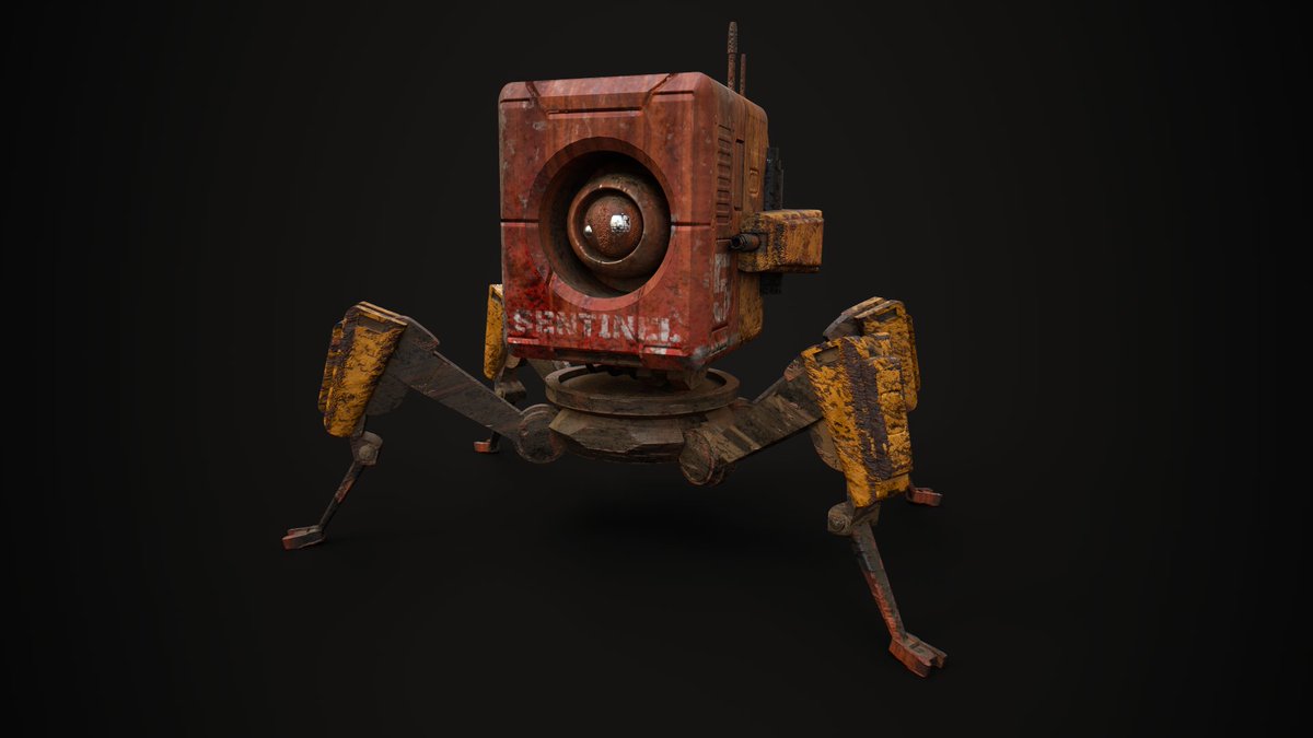 Nando_Sonny's tweet image. Robot Sentinel #blender + #substancepainter