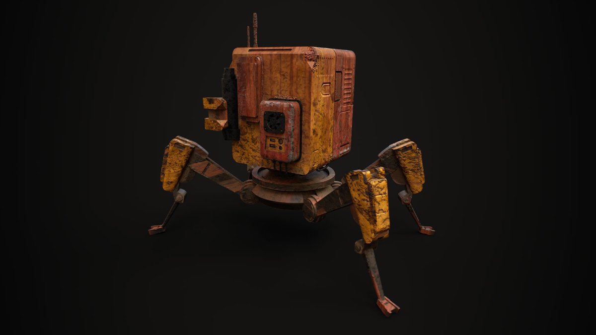 Nando_Sonny's tweet image. Robot Sentinel #blender + #substancepainter