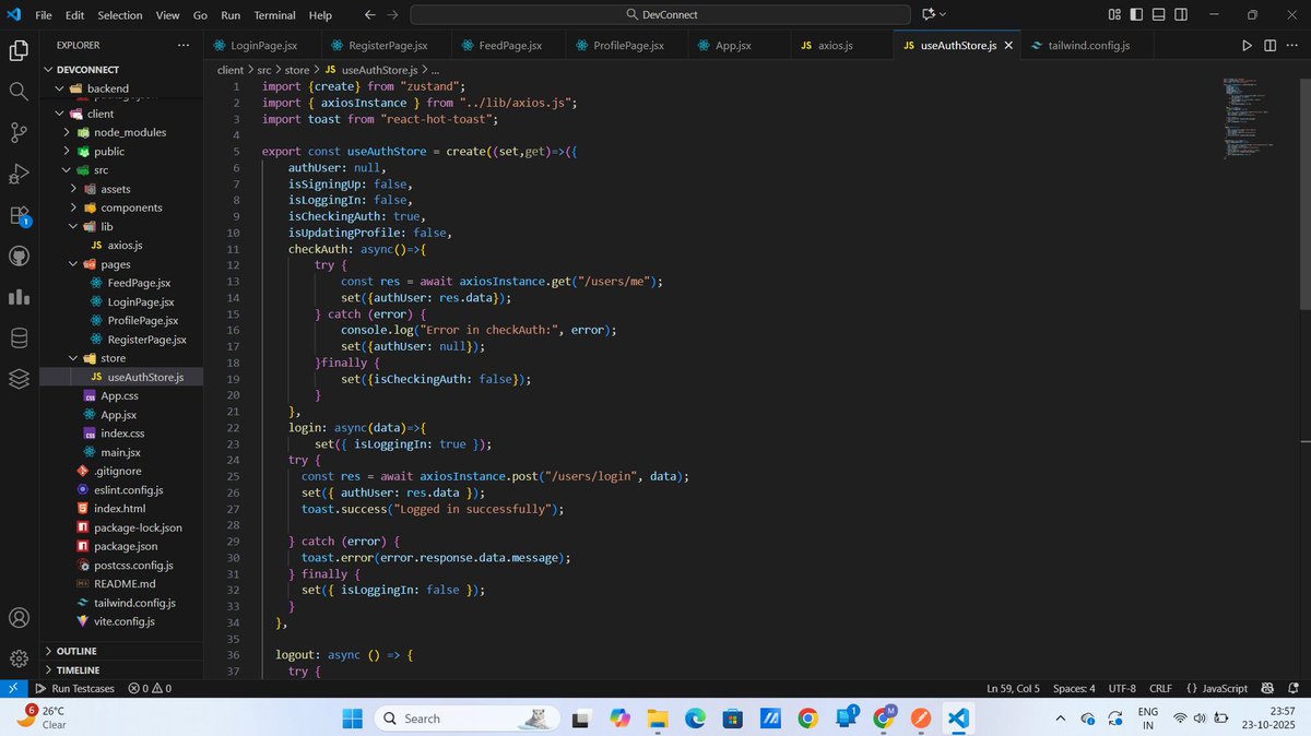 mayukh_77's tweet image. CODING UNTIL I GET A JOB
Day 103:📚
✅Started working on the frontend of my DevConnect project.
✅Revised Binary Tree concepts.
#coding #LearnInPublic #BuildInPublic