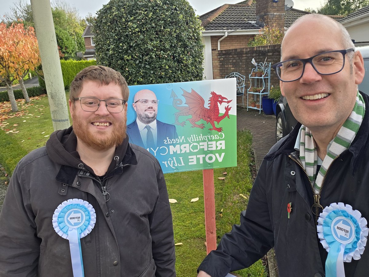 Out in Caerphilly for polling day...good response on the doors for <a href="/LlyrPowell/">Llŷr Powell</a>...fingers crossed for tonight.
