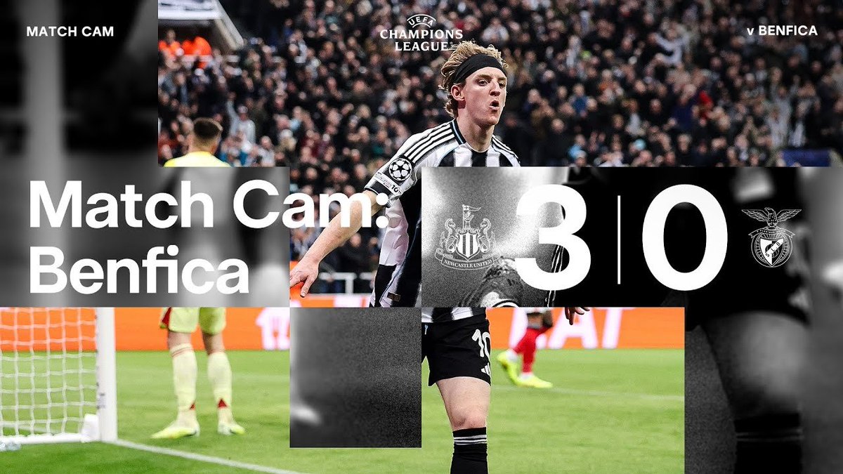 ⚫️⚪️🚨 كواليس ماحدث قبل وأثناء وبعد مباراة نيوكاسل يونايتد وَ بنفيكا بتصوير من كاميرا النادي الخاصة من داخل أرضية ملعب المباراة .. 
🔗| youtu.be/jYyL8Z2_rtk

#NUFC | #UCL