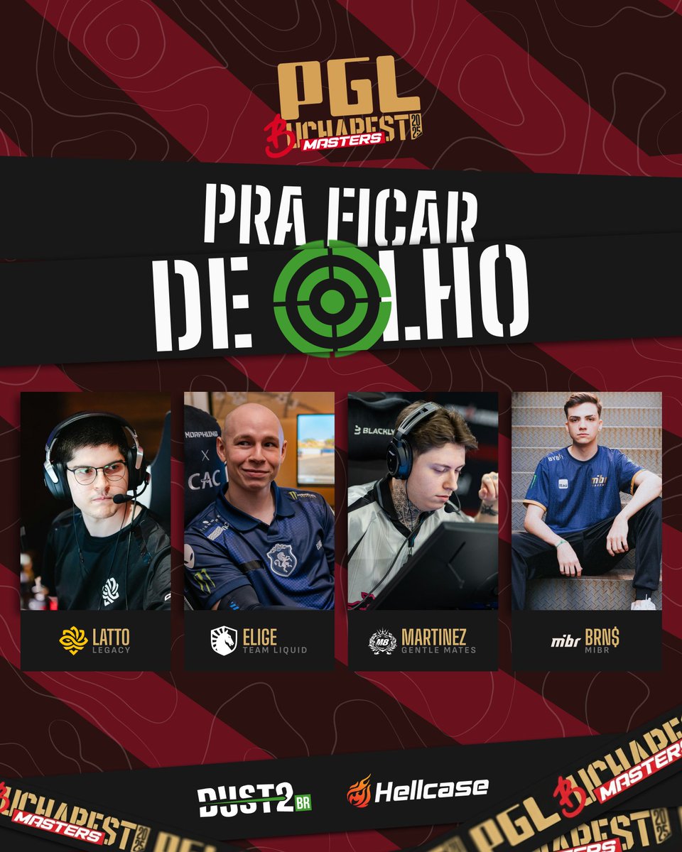 A PGL Masters Bucharest tá chegando e aqui vai alguns daqueles jogadores que vale a pena ficar de olho no server!

Quem vai fazer a diferença? 🔥