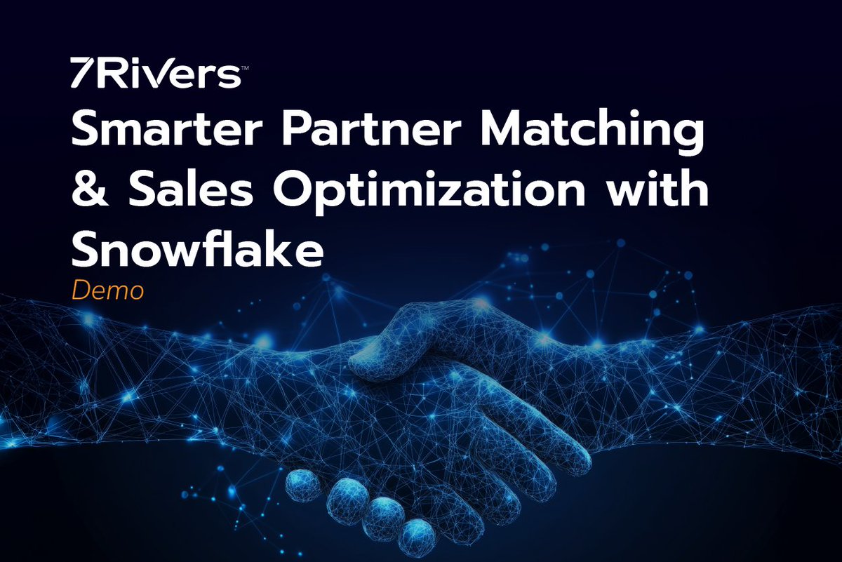 7Rivers_ai's tweet photo. 🤝 Smarter partnerships start with smarter data.

Track KPIs like engagement and revenue through interactive dashboards, while Snowflake keeps your data secure, centralized, and decision-ready.

👉 Watch the demo: https://t.co/AEgH0vbz5c

#Snowflake #PartnerStrategy #RealTimeData https://t.co/jiV1KqGnQX