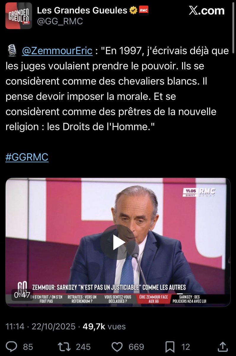 Après ses sorties sur la "religion du climat", ce sous-homme nous parle de "religion des droits de l’Homme".
La trumpisation de l’échiquier politique avance à grands pas ! 
Beware !