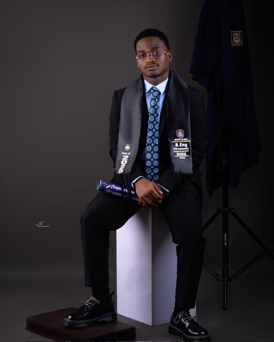 ReaganDisu's tweet image. A journey of 6 Years comes to an end
Not delayed, but divinely timed.
Reintroducing
DISU REAGAN, GMNSE
Food Engineering (B.Eng)
CLASS OF 2025
University of Ilorin