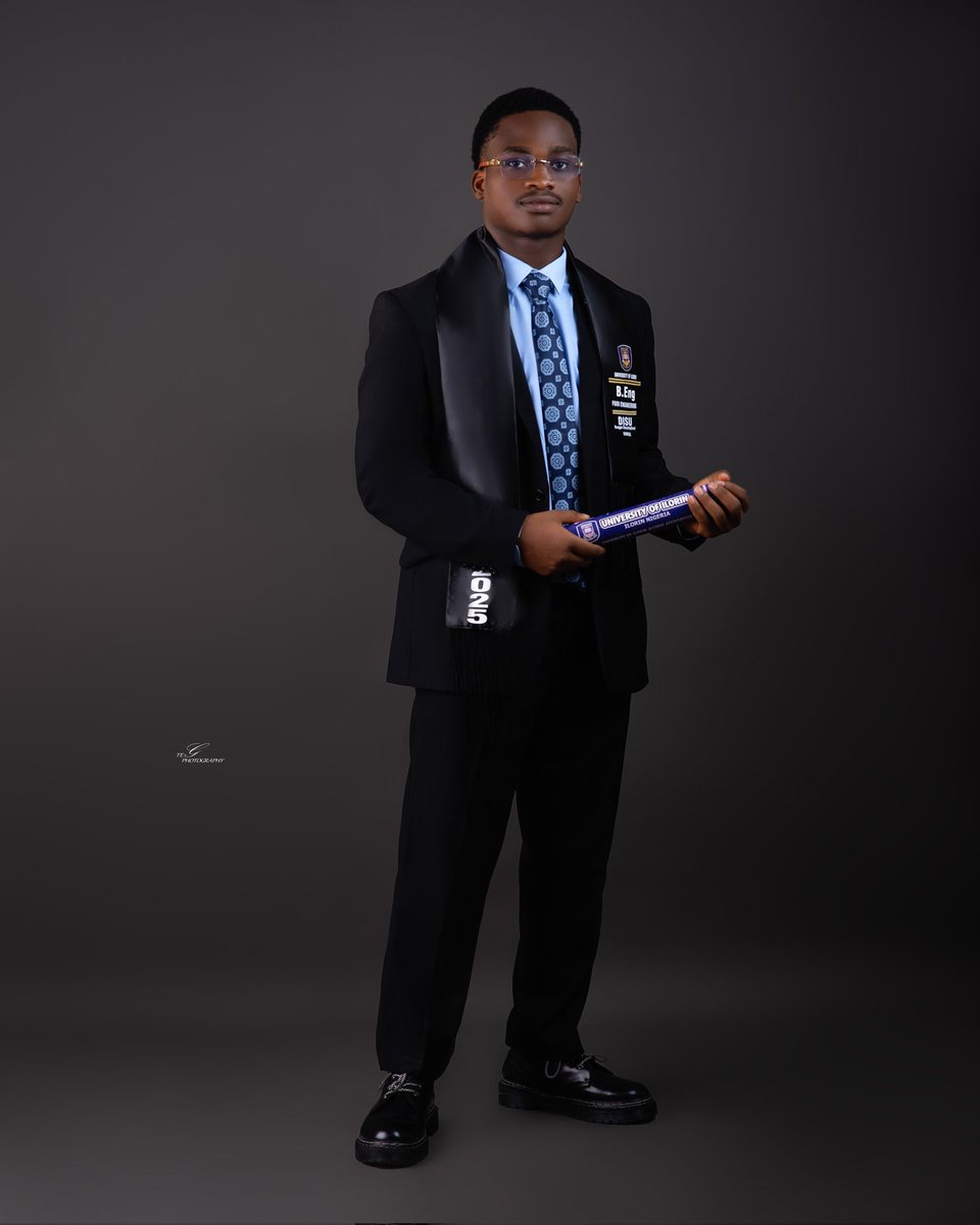 ReaganDisu's tweet image. A journey of 6 Years comes to an end
Not delayed, but divinely timed.
Reintroducing
DISU REAGAN, GMNSE
Food Engineering (B.Eng)
CLASS OF 2025
University of Ilorin
