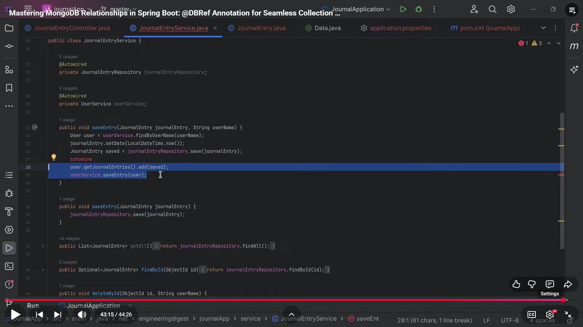 Dhananjay_R_26's tweet image. Day 74-75 #CodeWithConsistency #DSA
touched "responseEntity", "project lombok" and mongoDB relationships in Spring Boot
- learned BST from @ApnacollegeX ✅
- and in this two days solved only two medium level questions based on BST
#Java #binarysearchtree #springboot #LeetCode