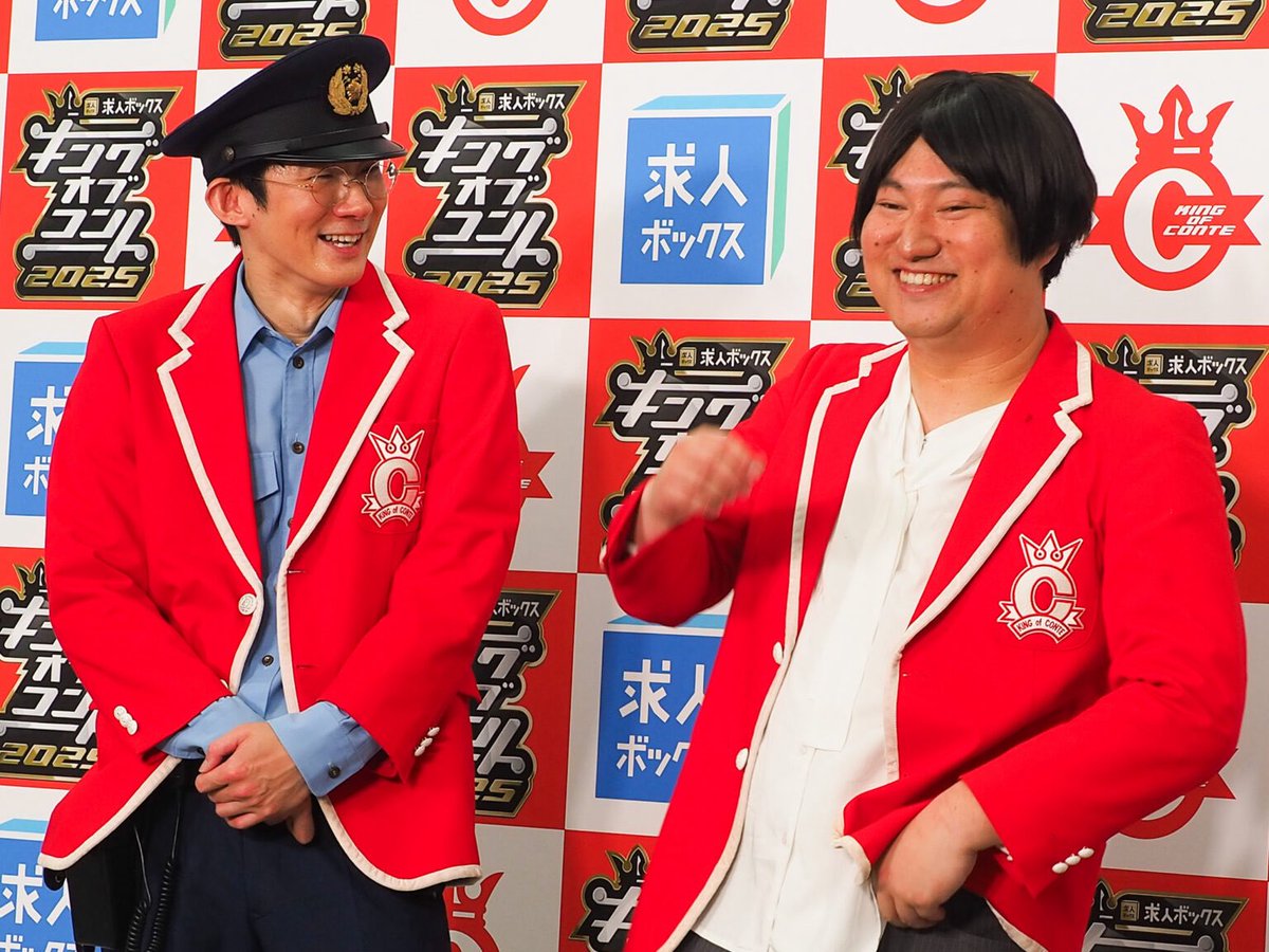 WLUCK_PARK's tweet image. 👑#キングオブコント 会見レポート👑
18代目コントキング誕生直後に行われた、記者会見の様子をレポート!
#ロングコートダディ
兎「いや……」
堂前「またお前、否定だけして(笑)」
#ポリスピース
🔻 こちらから🔻
みんなが集まれる畑を二人でやりたい
wluck-park.com/interview/31876