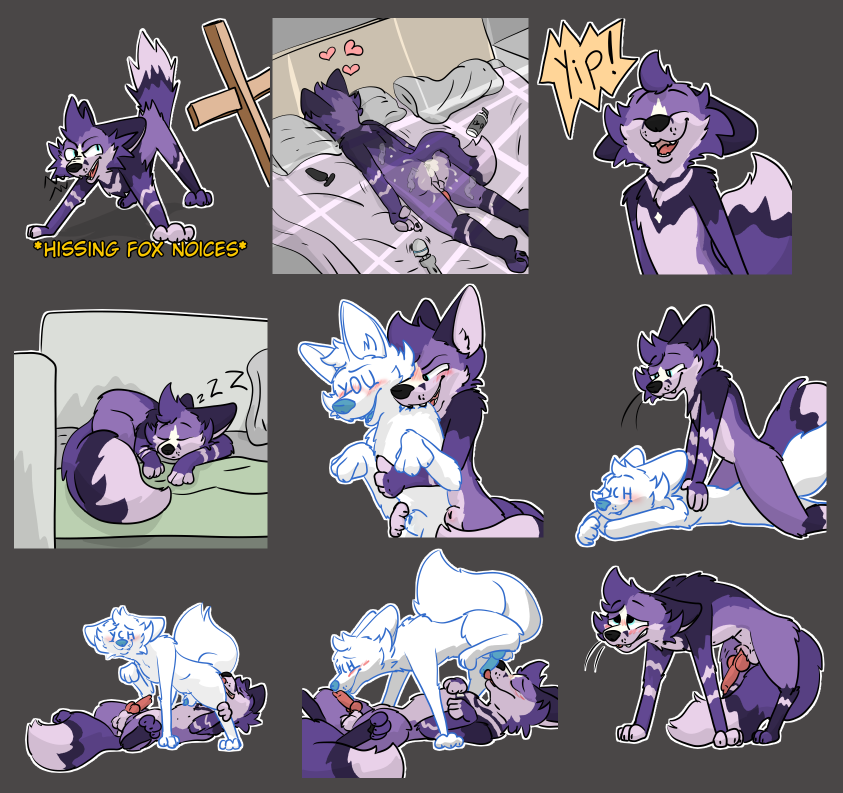 After a few millennia, I’m finally delivering this sticker pack for <a href="/Morice_AD/">Morice_AD</a>  . It took months of delay, but hey — it’s done at last!