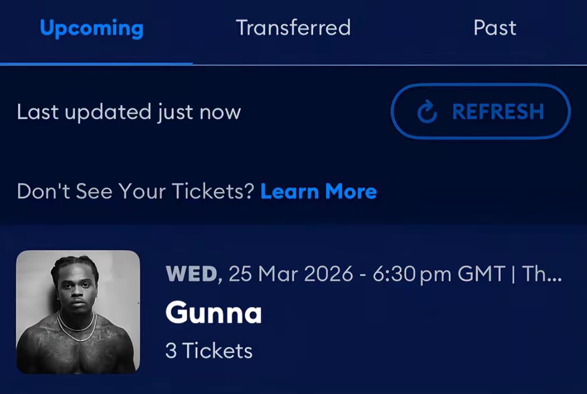 Rhonda0a's tweet image. Gunna ticket is available #ticketmaster