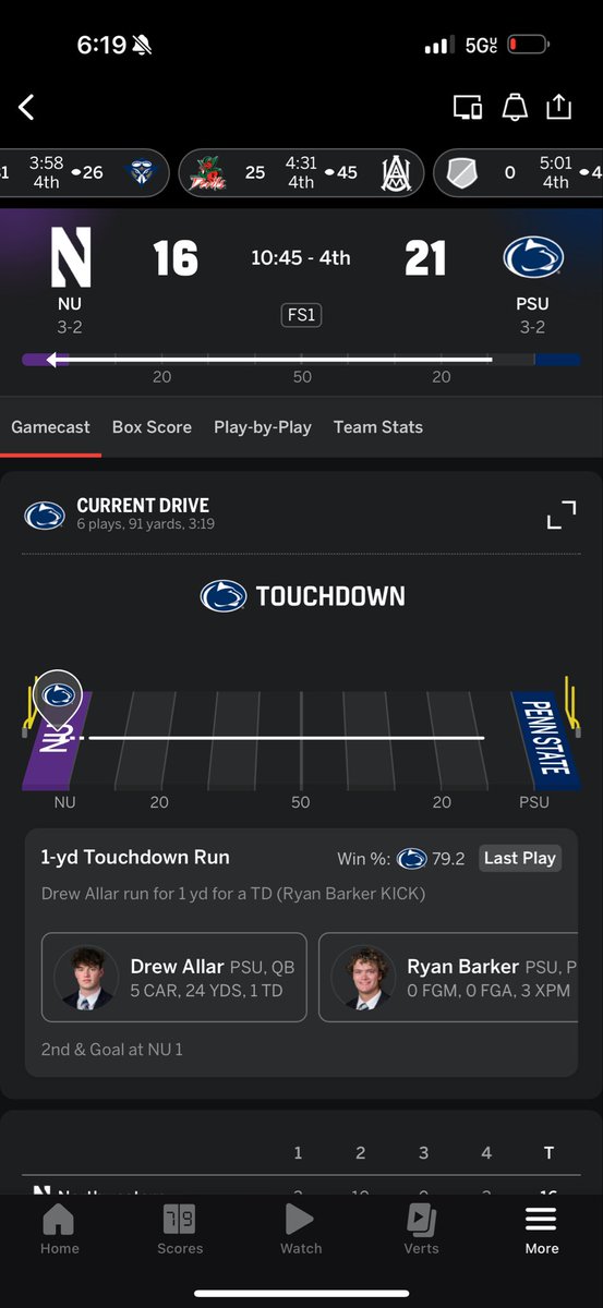 chaseakiddy's tweet image. Still alive in @kellyinvegas’ CFB Survivor pool on Splash, where about 70% of remaining entries — including me — are sweating it out with Penn State this evening.
