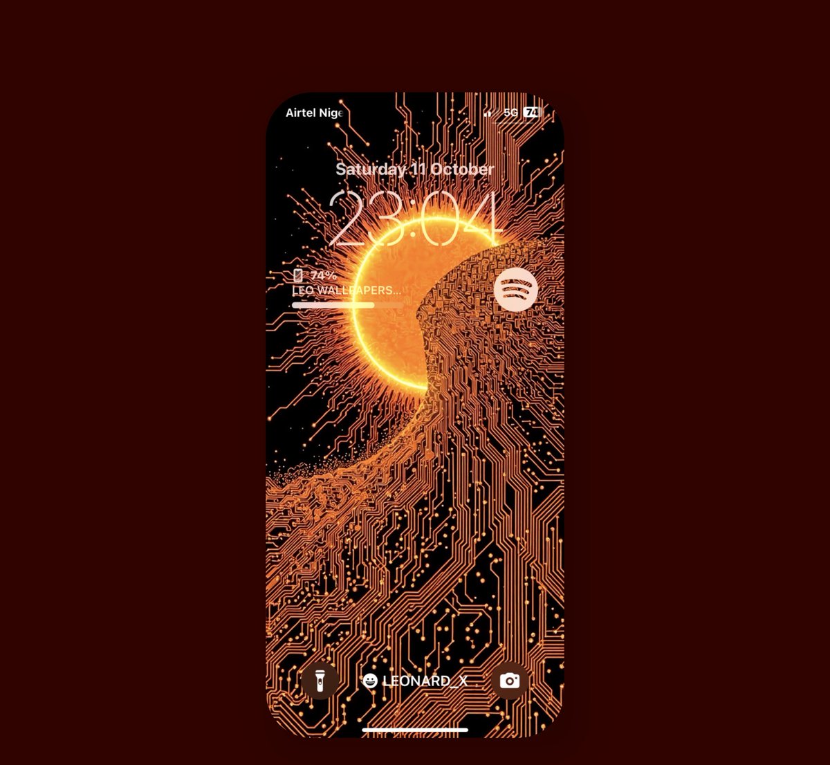 Leonard18_X's tweet image. &quot;Circuitry meets the sunrise 🌅🔌 #TechArt #FutureVibes&quot; load 4k
