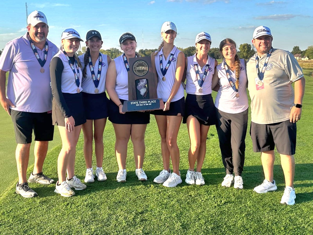 Chawgo's tweet image. Congratulations to the 3rd Place Central Girls golf team for Class 1A