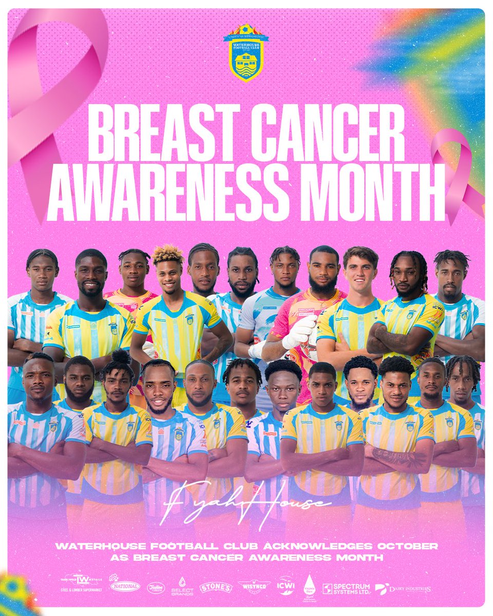 iamwaterhousefc's tweet image. For the month of October, we go beyond the pitch. 💗

Waterhouse Football Club proudly stands in solidarity with all the warriors, survivors, and families affected by breast cancer. 🩷🩵💛

#BreastCancerAwarenessMonth #WaterhouseFC #ThinkPink #PinkOctober #AwarenessMatters