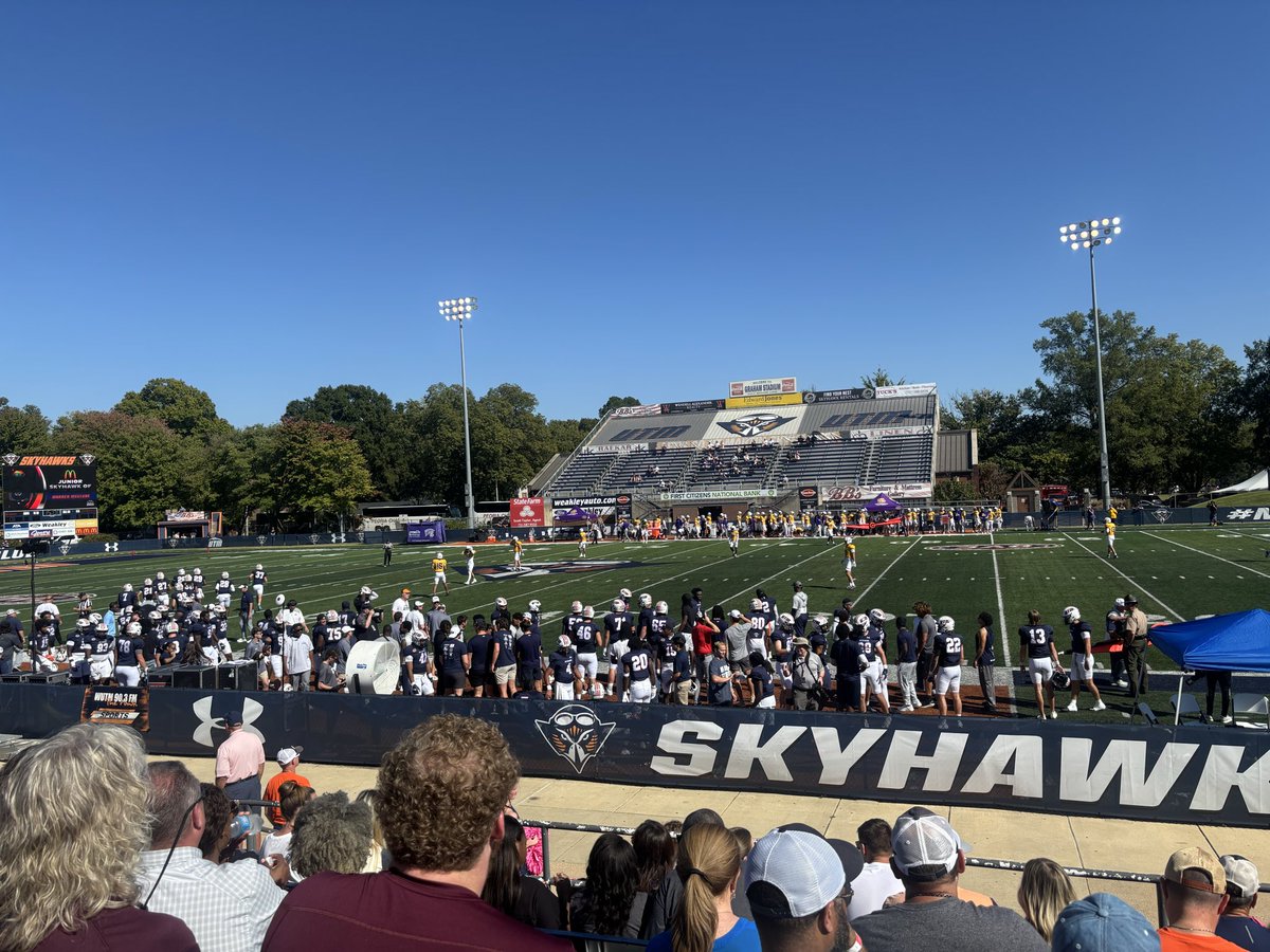 Damiansmith5409's tweet photo. Thankful to attend my first official game day visit at @UTM_FOOTBALL !! Thank you @CoachLeno_UTM for the invitation @Coach_Metcalf @SVL_Recruiting @recruit__X https://t.co/ijC4bFWKjV