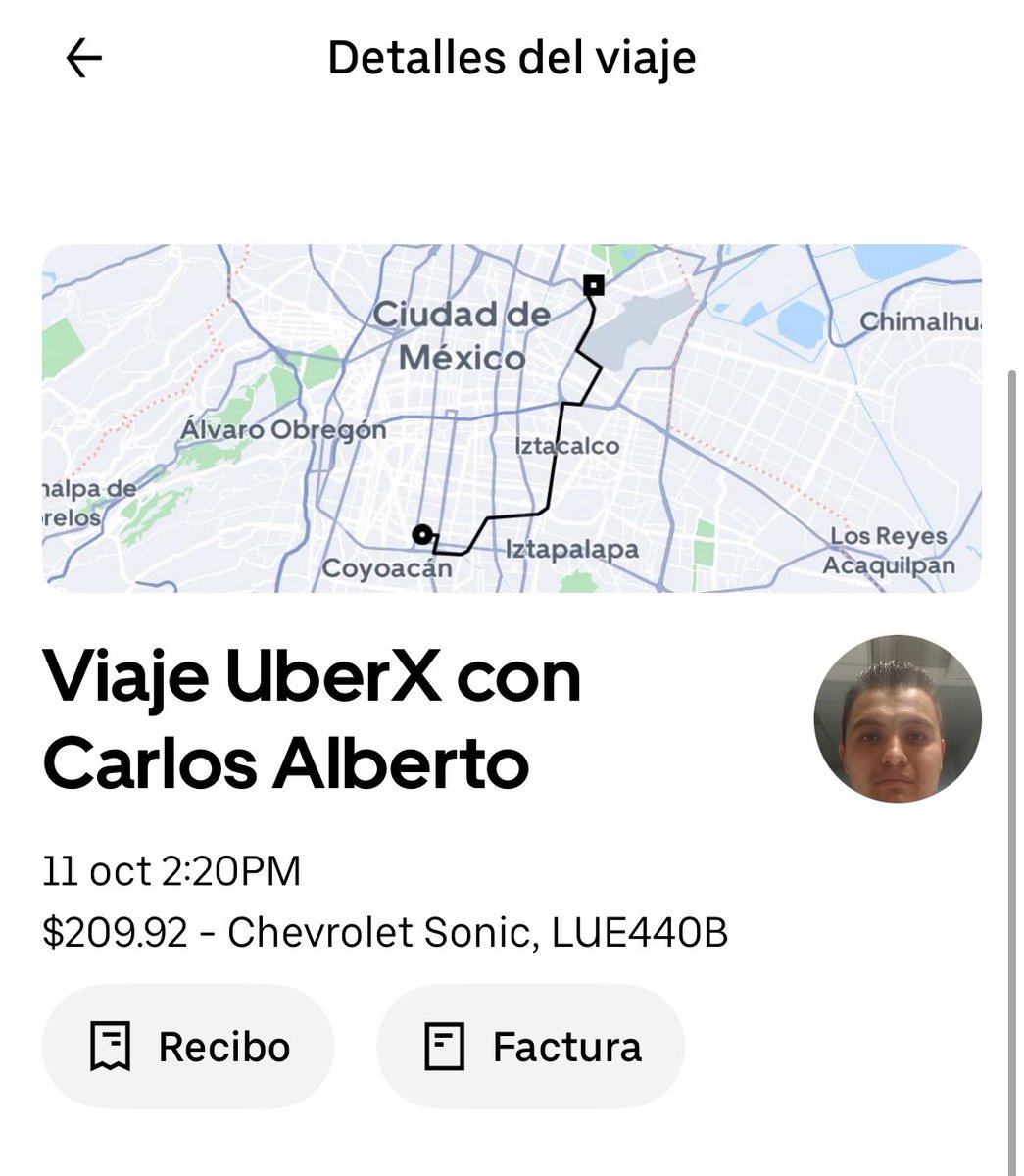 Oye, <a href="/Profeco/">Profeco</a> qué puedo hacer si <a href="/Uber_MEX/">Uber Mexico</a> está haciéndome un cargo de un viaje que sí pagué en efectivo y su conductor no marcó el viaje como finalizado. El conductor es este: