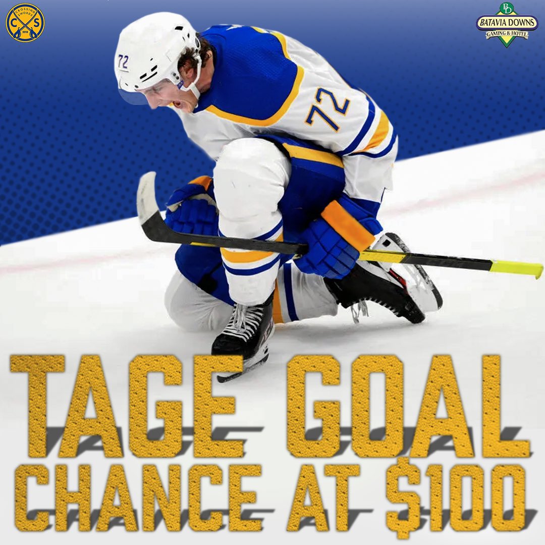 CrossSwordsPod's tweet image. If Tage Thompson scores tonight, you have a chance to win $100 courtesy of @BataviaDowns
How to enter:
1️⃣Follow us
2️⃣Retweet this tweet
We will pick one winner from here and our Instagram following his goal
Get another entry on our Instagram!