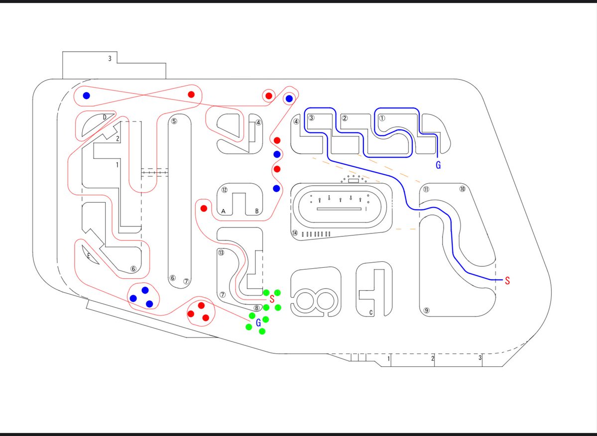 本日のコース図です。