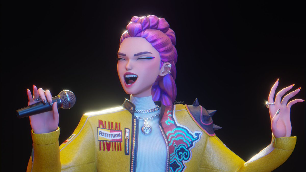 fragcee's tweet photo. Working on some animation studies using @HardGutem's amazing rig! 

#blender3d #b3d #KpopDemomHunters #kpdh https://t.co/4HKqIfu4TL