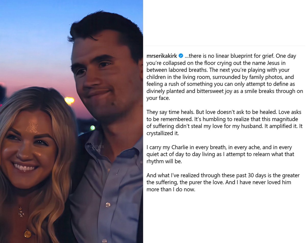 Erika Kirk just posted this on her Instagram 🥹❤️