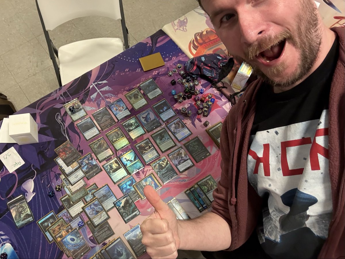 LeoLondon23's tweet image. When your opponent chaos warps your Omniscience on onto the board before your turn so you play your entire deck before swinging out for game while they ask “we are dead 8 minutes why are you still going?” 

“For her (Sabrina Carpenter)”
#magic #mtg #tcg #games #sabrinacarptener