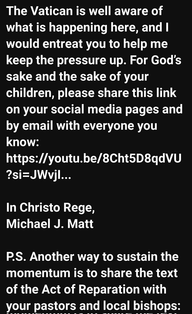 Please pray the act of reparation in the link and share this post. Ty 🙏
journal.unsuri.org