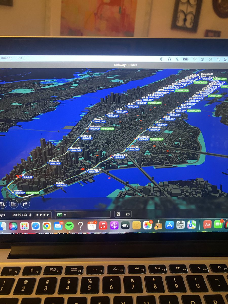 I love subway builder. I present the 1BIGLOOP with express trains going on the TURBOLOOP