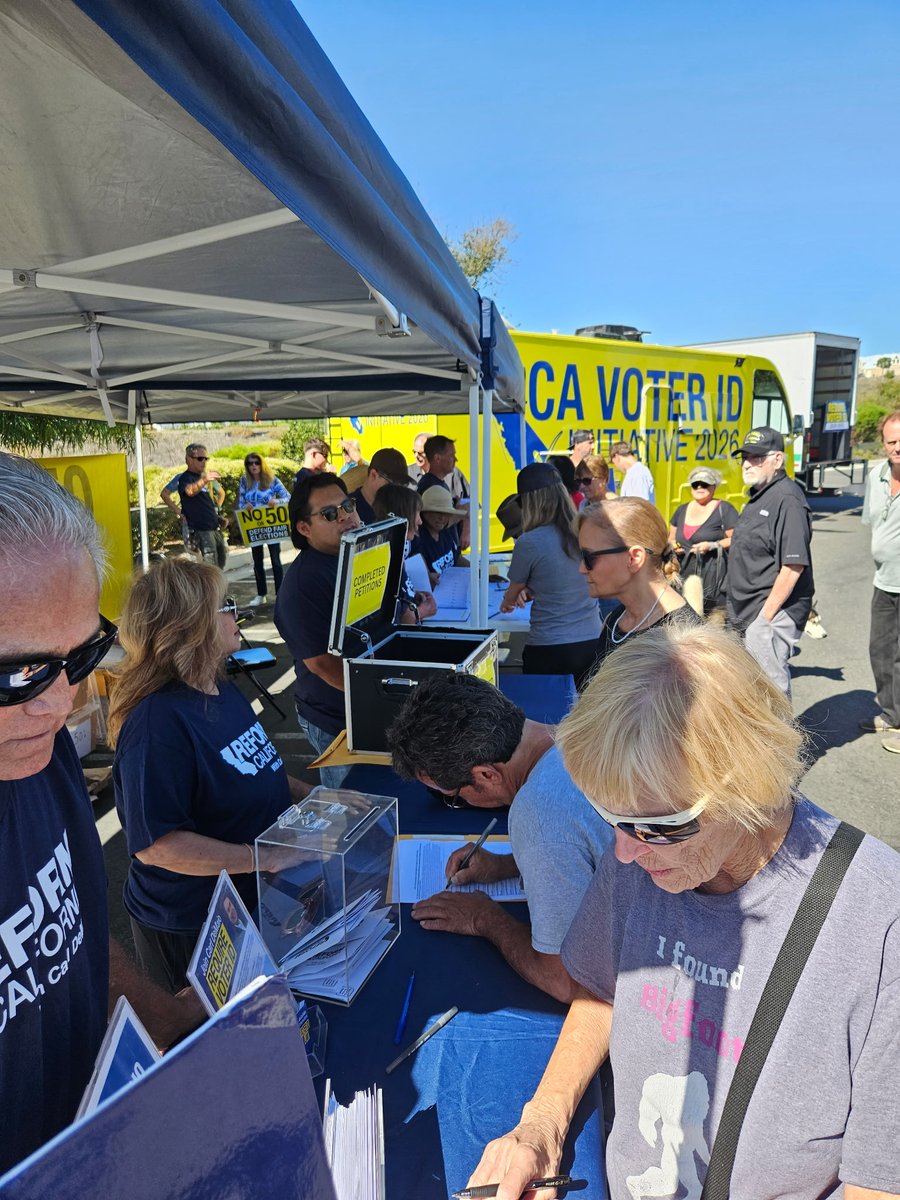 Thanks to all the Patriots who joined me today in El Centro &amp; San Clemente! YOU can attend one of our upcoming rallies to help us get the signatures we need to pass the CA Voter ID Initiative – while defeating Prop 50! Go to JoinCarl.org for upcoming tour locations.