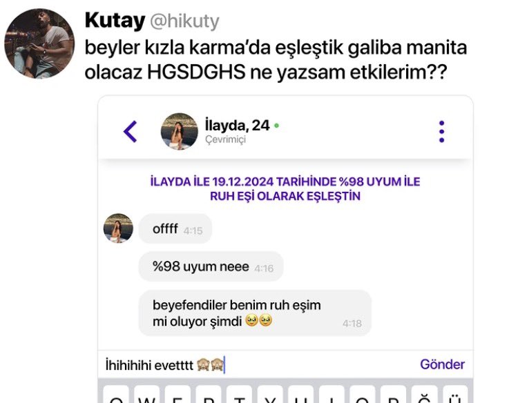 Öncelikle ihihiihihihi yazma dostum