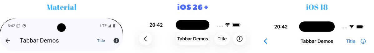mahersafadii's tweet image. a new huge Flutter package has just been released, its called adaptive_platform_ui, it provides adaptive components for iOS and Android, but for iOS 26 it uses native views to get Liquid Glass, it's experimental and mentions not to use in prod, but it's pretty cool
