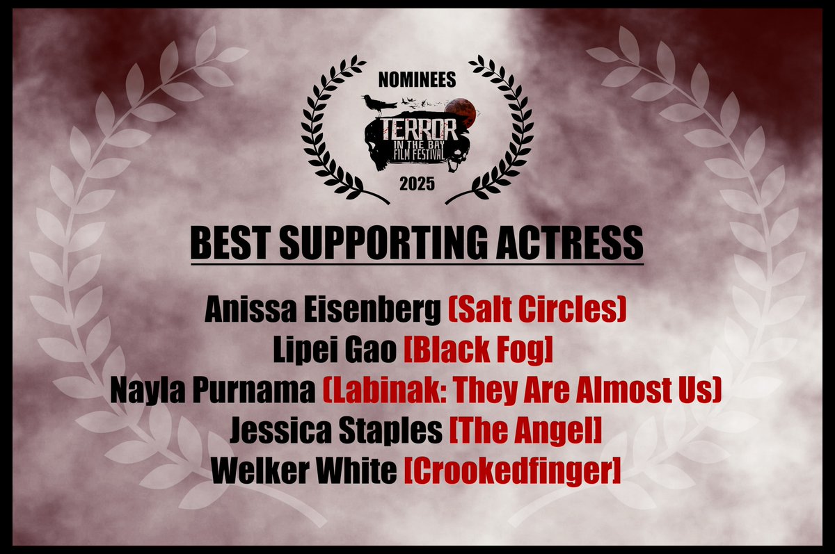 TerrorintheBay's tweet photo. (PART 5 OF 6) We are excited to announce the 9th Annual Terror in the Bay Film Festival Nominees! We would like to thank every filmmaker &amp; screenwriter for their patience as we finalized the list. Congratulations to all those who have earned the honour of being nominated! https://t.co/KNQ3pAt3Pq
