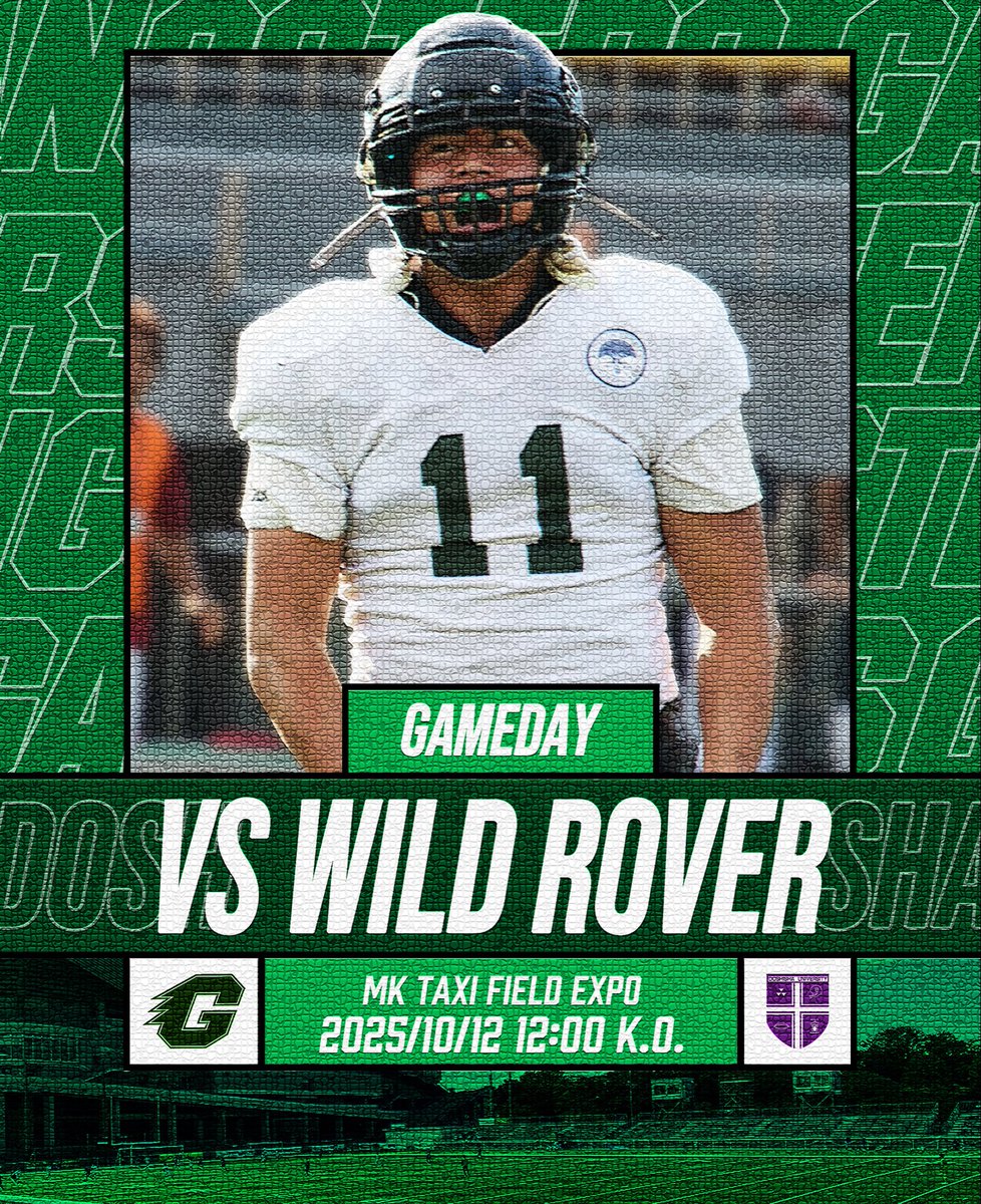 GAME DAY
#11 DL 中村琢磨

🗓️10/12(日)
🆚同志社大学 WILD ROVER
🕒12:00 K.O.
🏟️MK TAXI FIELD EXPO
🎫チケット情報
kcafl-ticket-store.moala.live/collections/ky…

#GANGSTERS #Football #Americanfootball #Kyoto #Kyotouniversity #京都大学 #アメフト